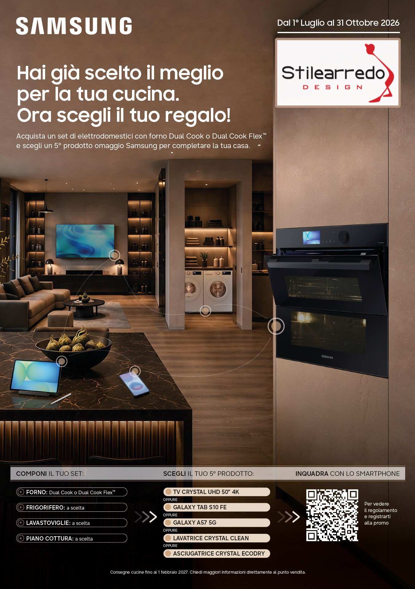Promozione Samsung Stile Arredo valida dal 1 luglio al 31 ottobre 2026